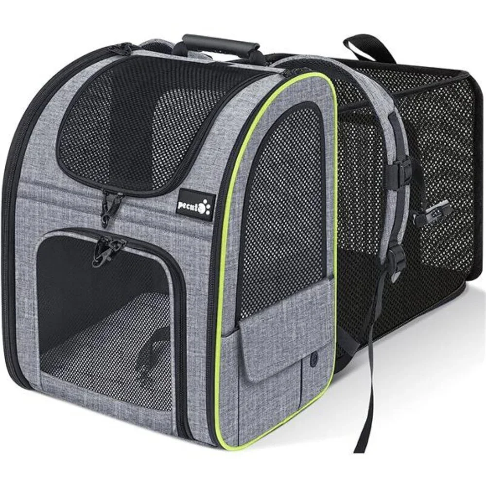 Cat Carrier Backpacks, Expandable Cat Backpack with Breathable Mesh, Pet Carrier